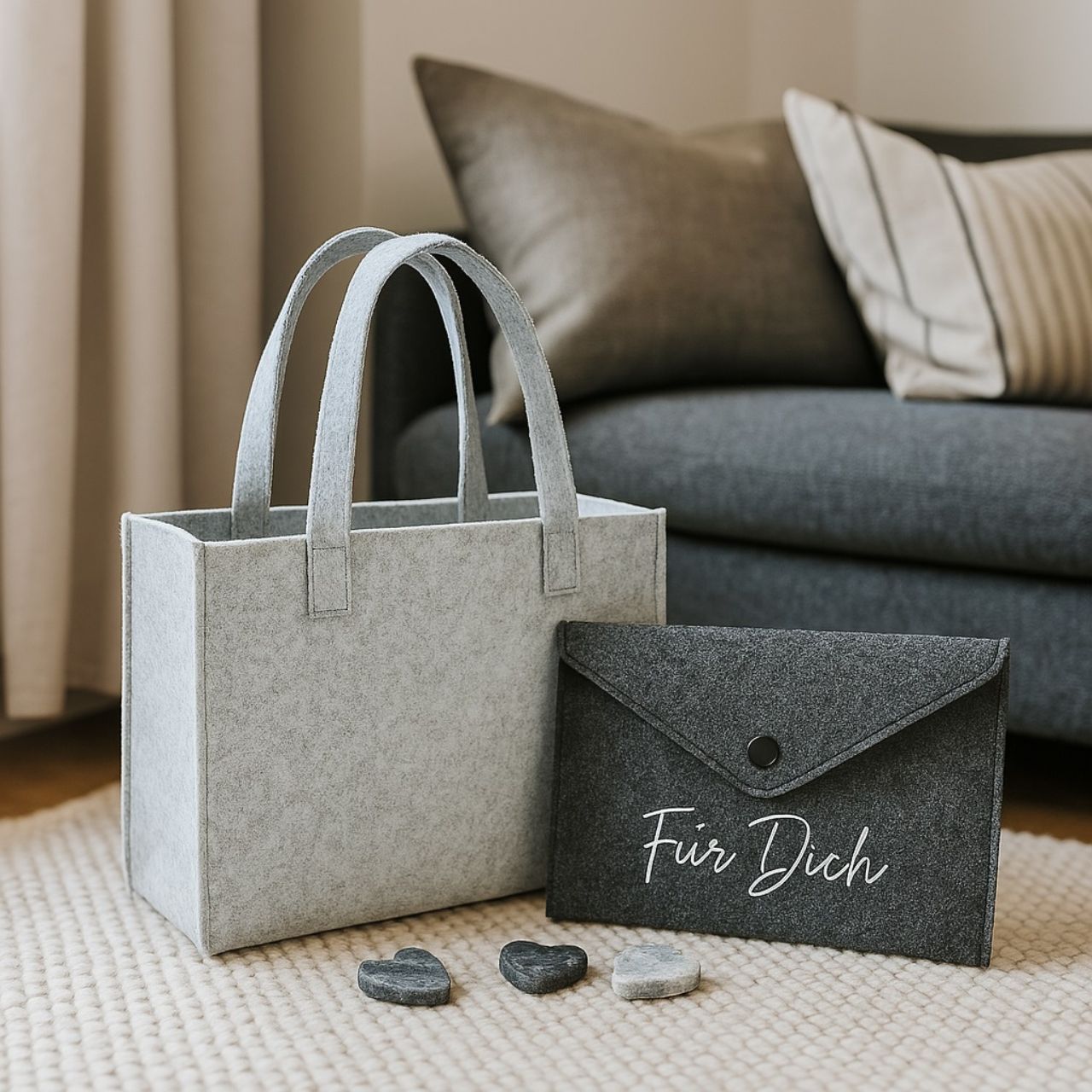 Felt bags title=